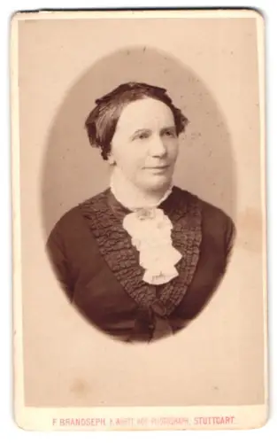 Fotografie F. Brandseph, Stuttgart, Marienstrasse 36, Porträt einer Dame