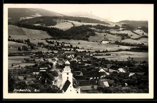 AK Reichenfels, Panorama mit Kirche