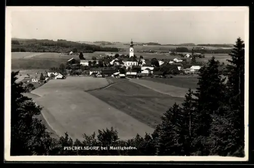 AK Pischelsdorf am Engelbach, Panorama mit Kirche