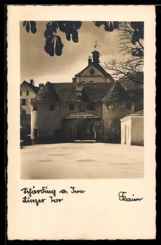 AK Schärding am Inn, Strasse am Linzer Tor