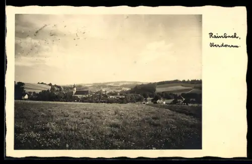 AK Rainbach /Oberdonau, Ortspartie mit Kirche