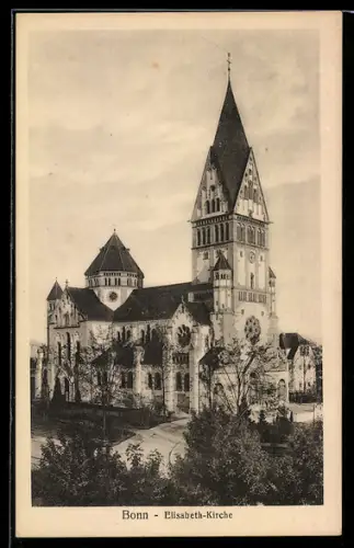 AK Bonn, Sicht auf die Elisabeth-Kirche