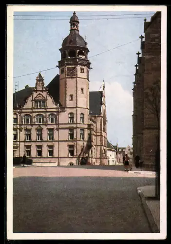 AK Köthen /Anhalt, Blick auf das Rathaus