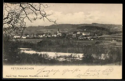 AK Petzenkirchen, Teilansicht mit Kirche