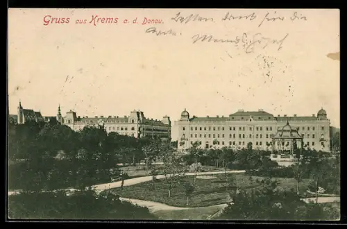 AK Krems a. d. Donau, Schloss mit Anlagen