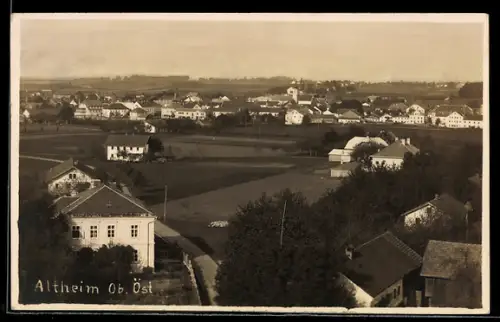 AK Altheim /Ob.-Öst., Teilansicht mit Kirche
