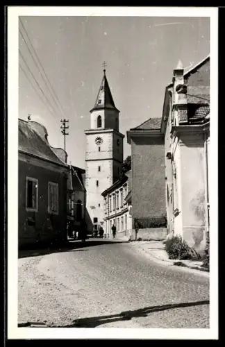 AK St. Andrä im Hagentale, Strassenpartie mit Kirche
