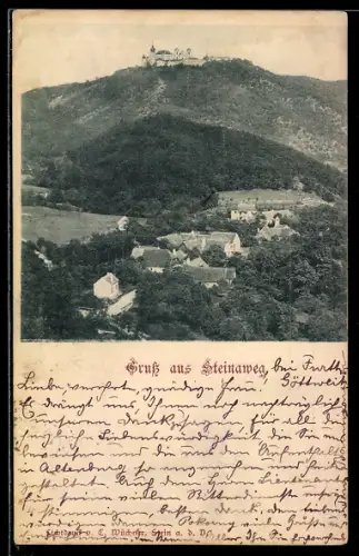 AK Steinaweg, Teilansicht mit Schloss