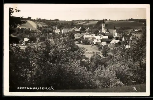 AK Offenhausen /O.-Ö., Teilansicht mit Kirche