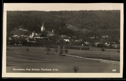 AK Perschling /N.-Ö., Murstetten, Teilansicht mit Kirche