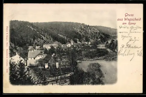 AK Pölla /N.-Oe., Wegscheid am Kamp, Teilansicht