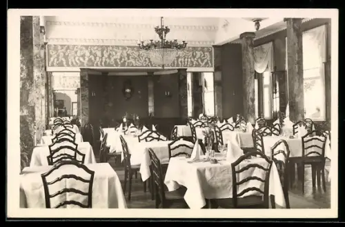 AK Bad Hofgastein, Speisesaal der Kuranstalt Hohe Tauern