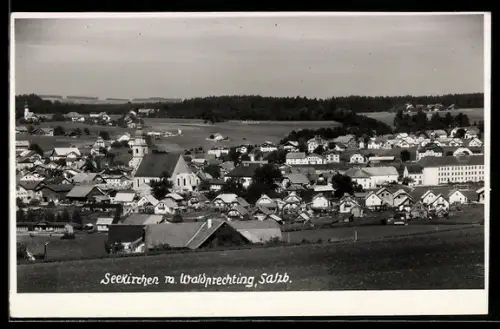 AK Seekirchen am Wallersee, Panorama mit Kirche
