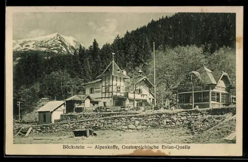 AK Böckstein, Alpenkoffe, Österreichische Evian-Quelle