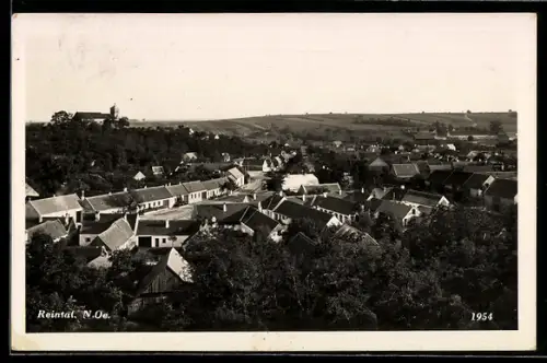 AK Bernhardsthal /N.-Ö., Reintal, Panorama mit Kirche