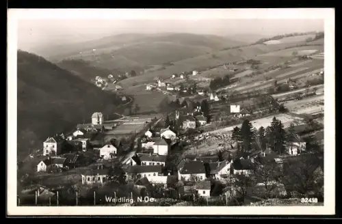 AK Weidling /N.-Ö., Panorama mit Ort