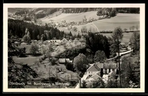 AK Kirchberg am Wechsel, Ofenbach, Panorama mit Gehöften