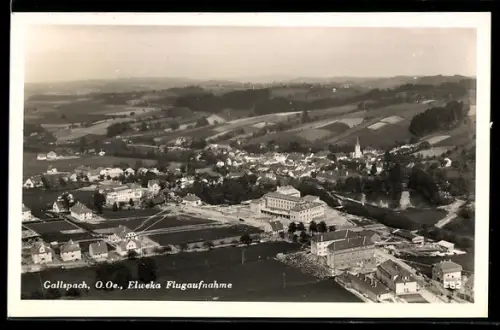 AK Gallspach /O.Oe., Elweka Flugaufnahme