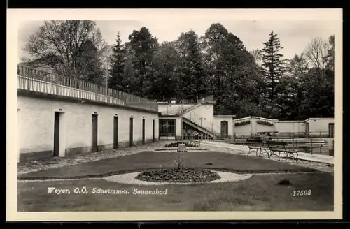 AK Weyer /O. Ö., Schwimm- und Sonnenbad