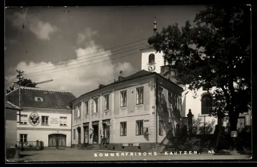 AK Kautzen /N.Ö., Ladengeschäft & Kirche