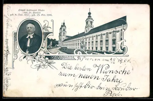 AK St. Florian, Stift mit Kirche und Klostergebäude