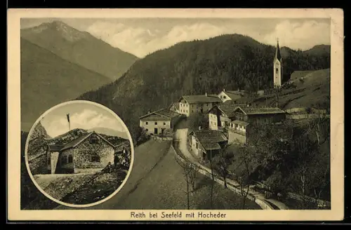 AK Reith bei Seefeld, Panorama mit Hocheder