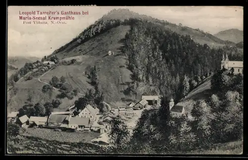 AK Krumpmühle bei Maria-Seesal, Gasthaus und Kirche