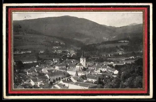 AK Pottenstein a. d. Triesting, Panorama mit Kirche