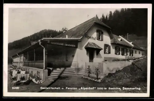 AK Semmering, Gastwirtschaft und Pension Alpenhof