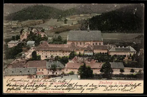 AK Neuberg /Steiermark, Klosteranlage mit Kirche