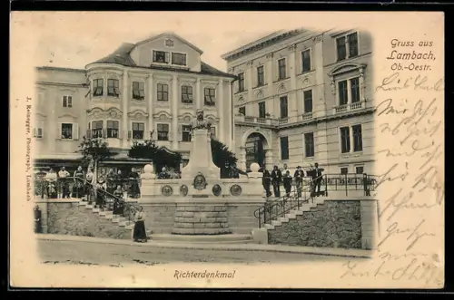 AK Lambach /Ob. Öst., Richterdenkmal