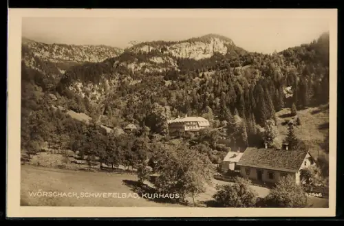 AK Wörschach, Schwefelbad, Kurhaus