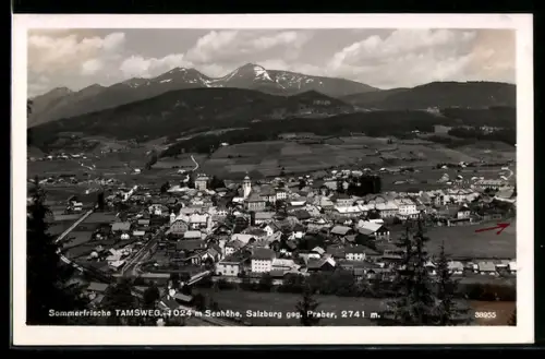 AK Tamsweg /Salzburg, Ortsansicht mit Preber
