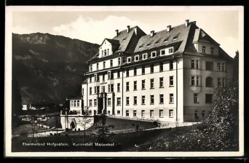 AK Hofgastein, Kuranstalt Marienhof