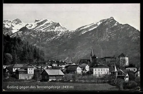 AK Golling, Blick gegen das Tennengebirge