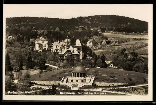 AK Baden bei Wien, Beethoven-Tempel im Kurpark