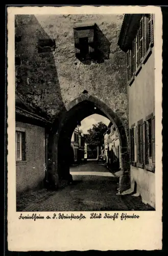 AK Freinsheim, Partie a. d. Weinstrasse m. Tor