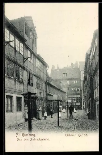 AK Alt-Hamburg, Eichholz Hof 58, Abbruchviertel