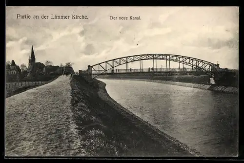 AK Hannover, Neuer Kanal mit Limmer Kirche