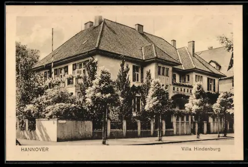 AK Hannover, Villa Hindenburg