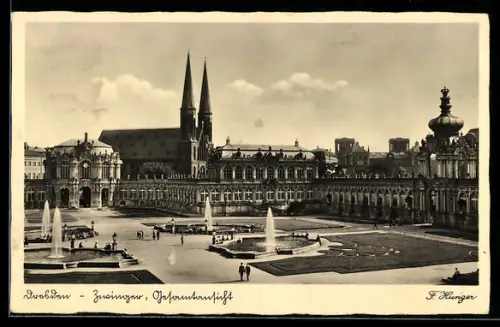 AK Dresden, Zwinger, Gesamtansicht