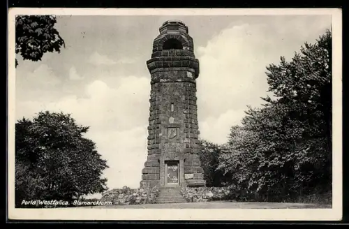 AK Porta Westfalica, Bismarckturm