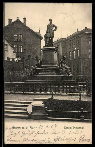 AK Essen a. d. Ruhr, Krupp-Denkmal