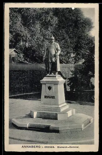 AK Annaberg i. Erzgeb., Bismarck-Denkmal