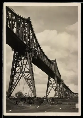 AK Rendsburg, Rendsburger-Hochbrücke über den Kaiser-Wilhelm-Kanal