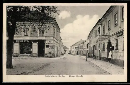 AK Leonfelden /O.-Oe., Partie in der Linzer Strasse