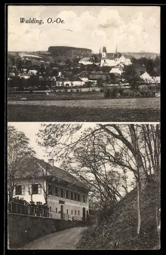 AK Walding, Gruber`s Gasthaus Zur Post