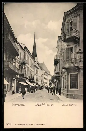 AK Ischl /Ob-Oe., Hotel Victoria in der Pfarrgasse