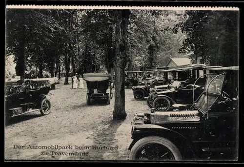 AK Travemünde, der Automobilpark am Kurhaus