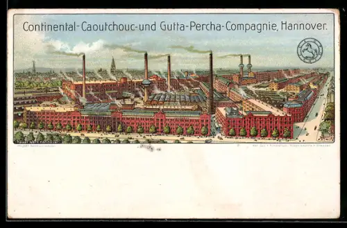 Lithographie Hannover, Reklame für Continental-Caoutchouc-und Gutta-Percha-Compagnie